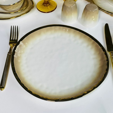 Lenardi 122-123 Набор из 2 тарелок 27х25х2,5см TORONTO CREAM в под.уп.(х12)Фарфор