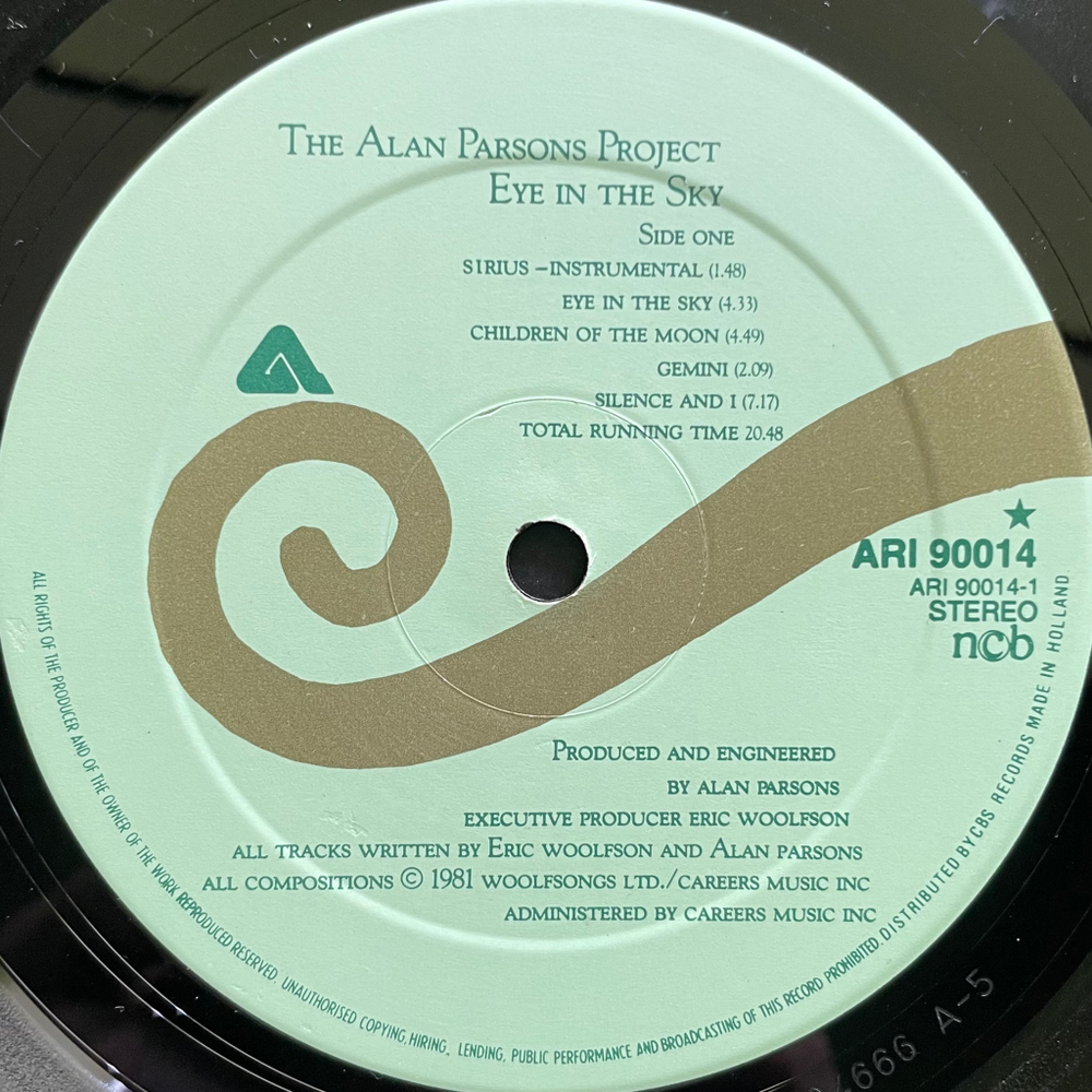 The Alan Parsons Project - Eye In The Sky (Скандинавия 1982г.)