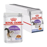 Royal Canin корм консервированный для взрослых кошек кусочки в желе стерилизованные