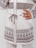 Кардиган вязаный на молнии для девочки