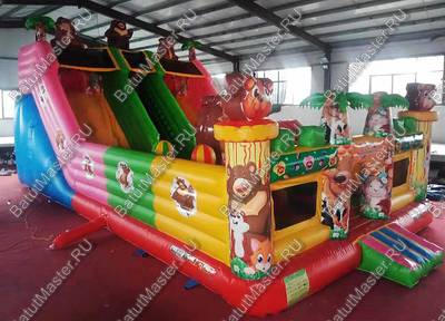 Коммерческий батут "В погоне за медведем" 10*6*5 м