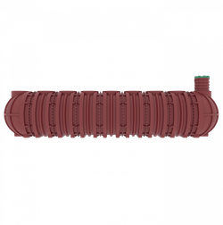 Емкость пожарная Мультпласт П45 45000 л. горизонтальная (11530x2400x2400см;1590кг;бордовый) - арт.555434.55