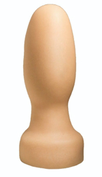 Телесная пробка с овальным стволом - 11,5 см. (Цвет: телесный)