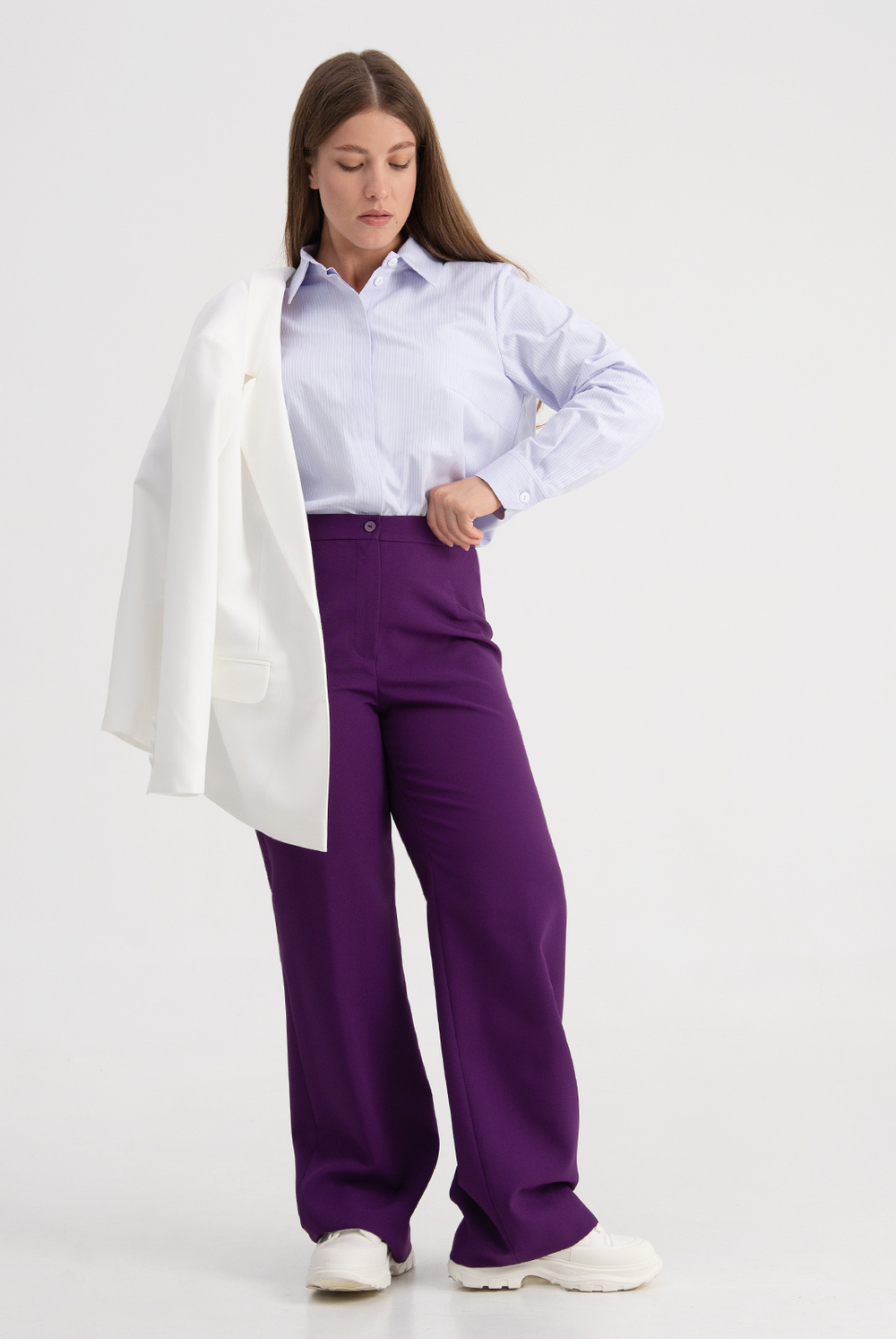 Брюки женские 3667зпа, Баклажан #513Бак023667зпа