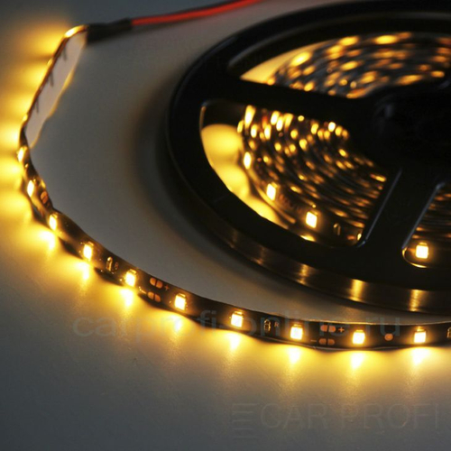 Светодиодная лента в блистере, желтая, 12В smd5050, IP65, 60д/м, 5м