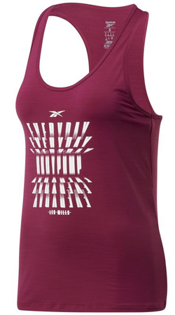 Женский топ теннисный Reebok Les Mills ACTIVCHILL Athletic BodyPump Tank W - Розовый