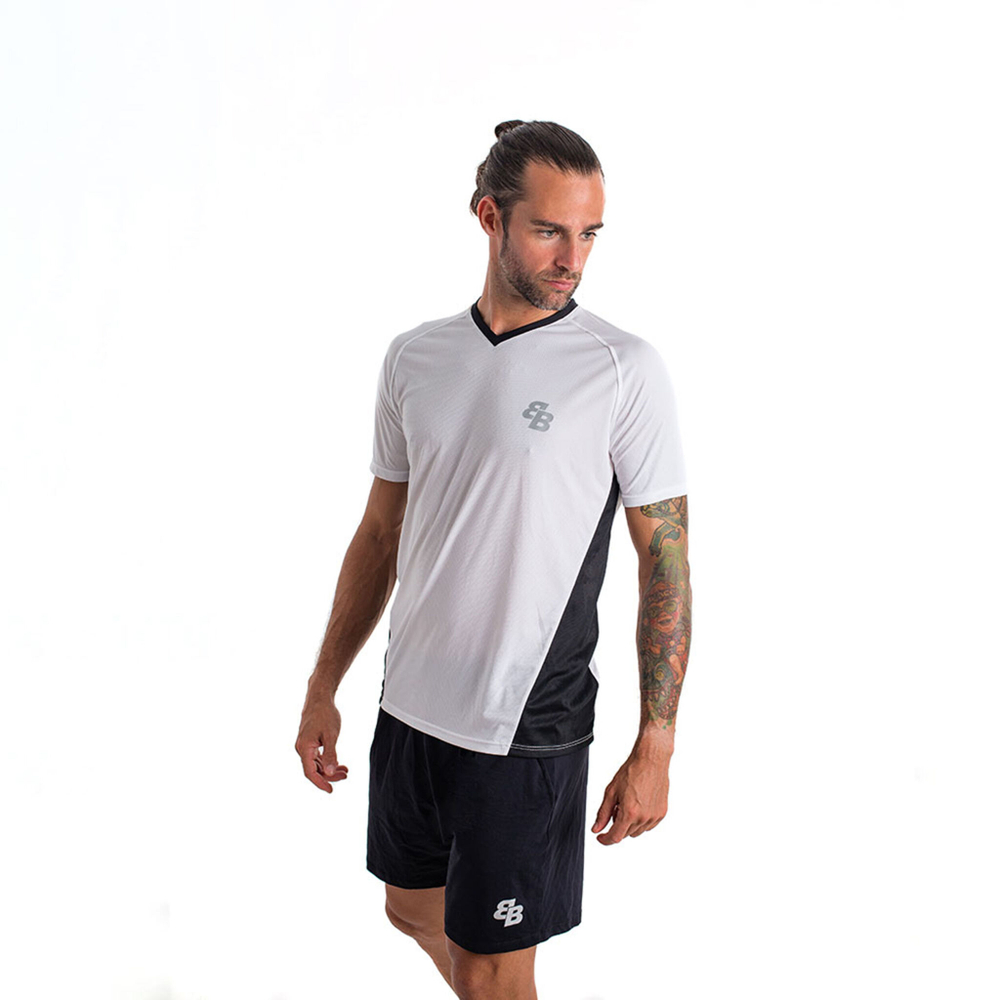 Мужское теннисное поло BB by Belen Berbel Harpo T-Shirt Men - White, Black