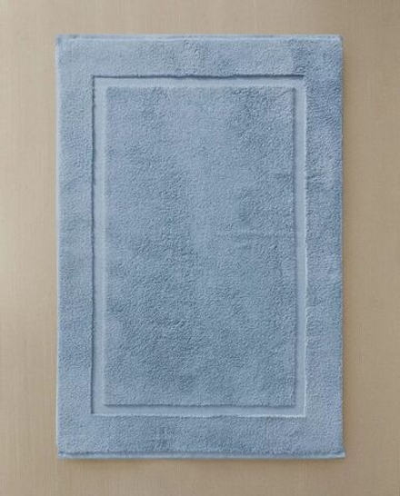 Zara Home - Нескользящий коврик для ванной из мягкой махровой ткани, синий, 60x90 см