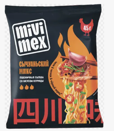 МИВИМЕКС Лапша пшен. Курица Сычуаньский Микс 45г