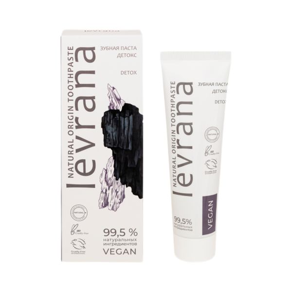 Черная зубная паста «Детокс» 100 мл (Levrana)