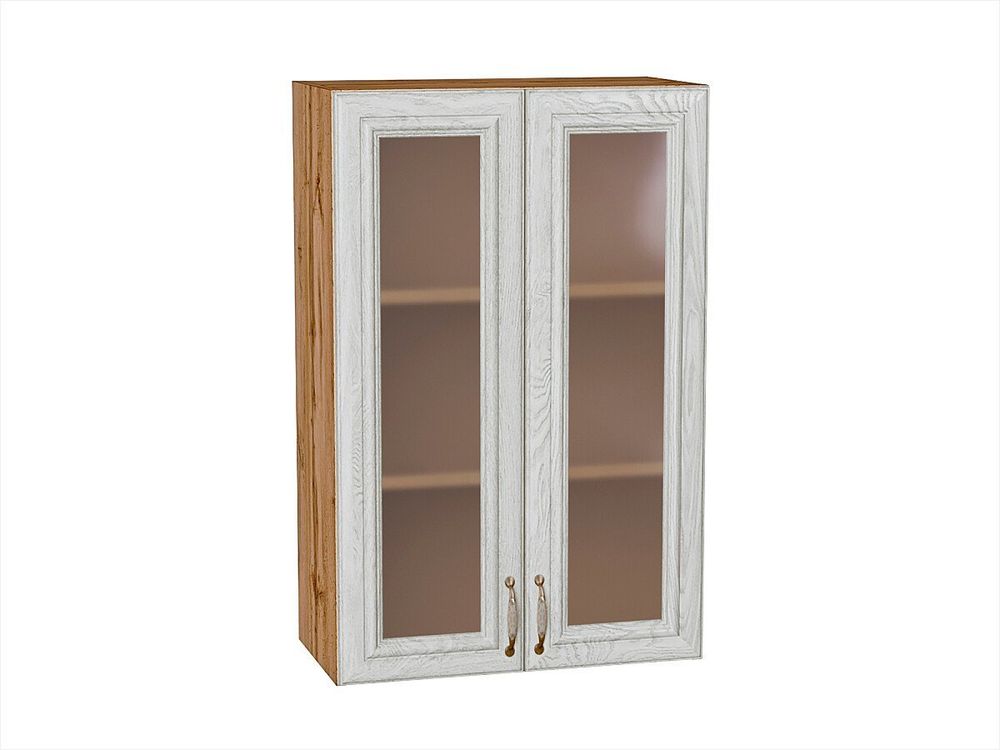 Шкаф верхний с 2-мя остекленными дверцами Шале