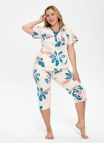 Пижама бриджи+футболка к/р В8406