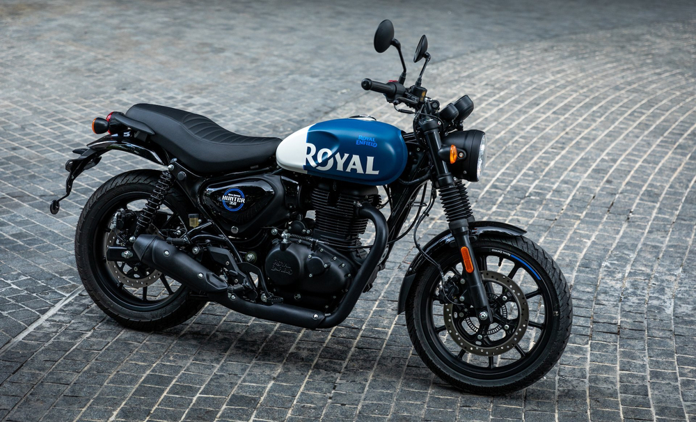 Royal Enfield Hunter 350 Rebel Blue