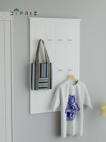 Вешалка настенная, 63х108, Индра, для одежды, в прихожую, МДФ, белый, Dipriz