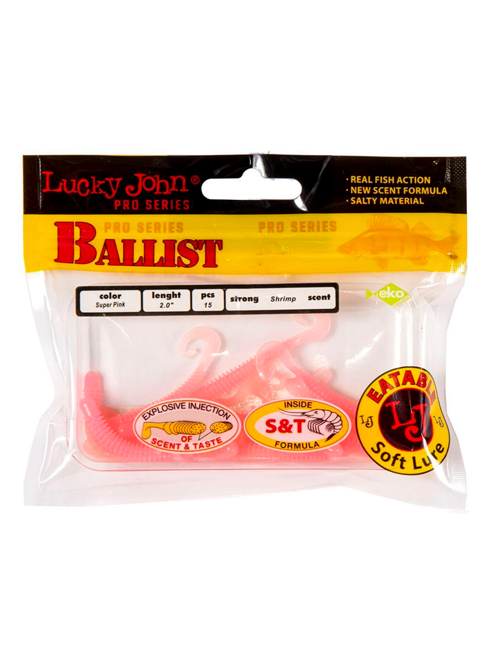 Твистеры съедобные LJ Pro Series BALLIST 3.3in (08.40)/F08 8 шт. в упак.