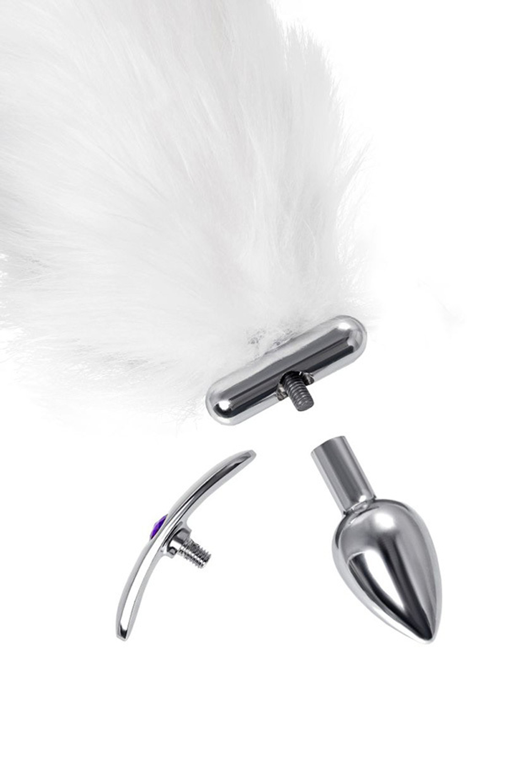 Серебристая втулка 25,5см со светящимся хвостом ToyFa Metal 712029