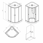 Душевая кабина AM.PM X-Joy W94C-401-100MT 100x100