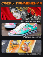 Комбо красок по ткани (белая) 3х20 мл