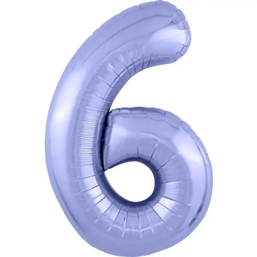 Цифра "6" сиреневый