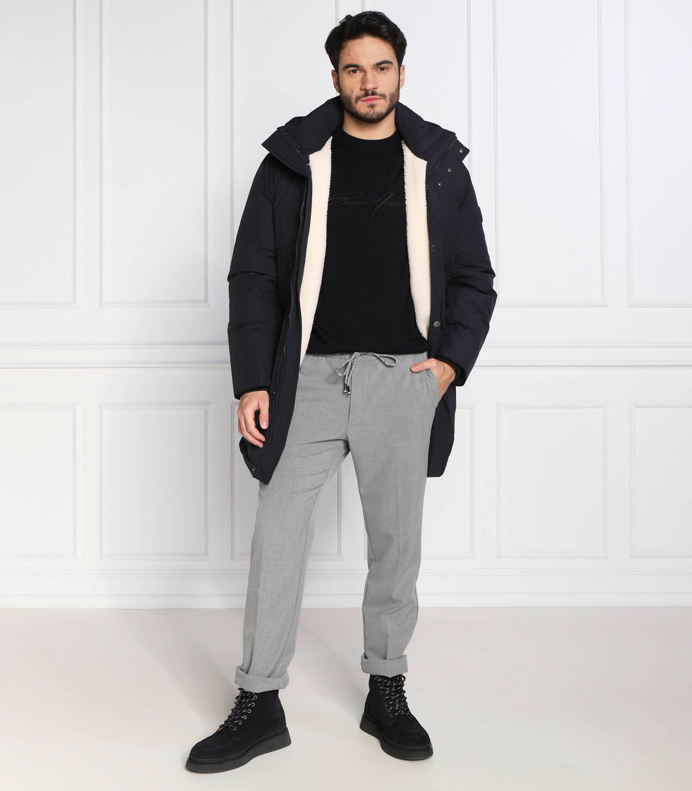 Хлопковый свитер Emporio Armani - темно-синий(6L1MXJ 1MBPZ)