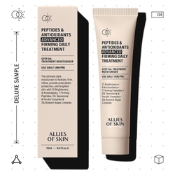 ALLIES OF SKIN Peptides & Antioxidants Advanced Firming Daily Treatment Усиленный укрепляющий пептидный крем с антиоксидантами, 12 мл