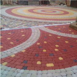 ТРОТУАРНАЯ ПЛИТКА КЛАССИКО - Б.2.КО.6 СТАНДАРТ КРАСНЫЙ, КОМПЛЕКТ ИЗ 3 ВИДОВ ПЛИТ