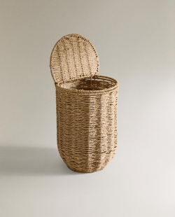Zara Home Корзина из металла, цвет бежевый, 31 см