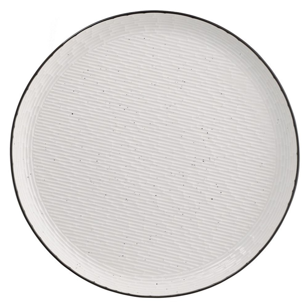 Набор из 2-х фарфоровых тарелок LJ_RI_PL26, 26 см, белый