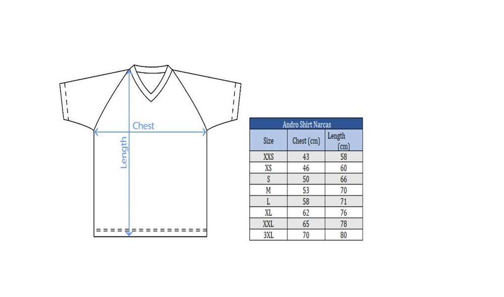 Andro Shirt Narcas black/blue