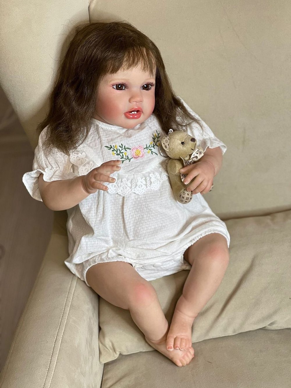 Кукла Реборн мягконабивная 60см в пакете (FA-522)