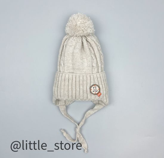 Шапка зимняя "Медвежонок" Св бежевая