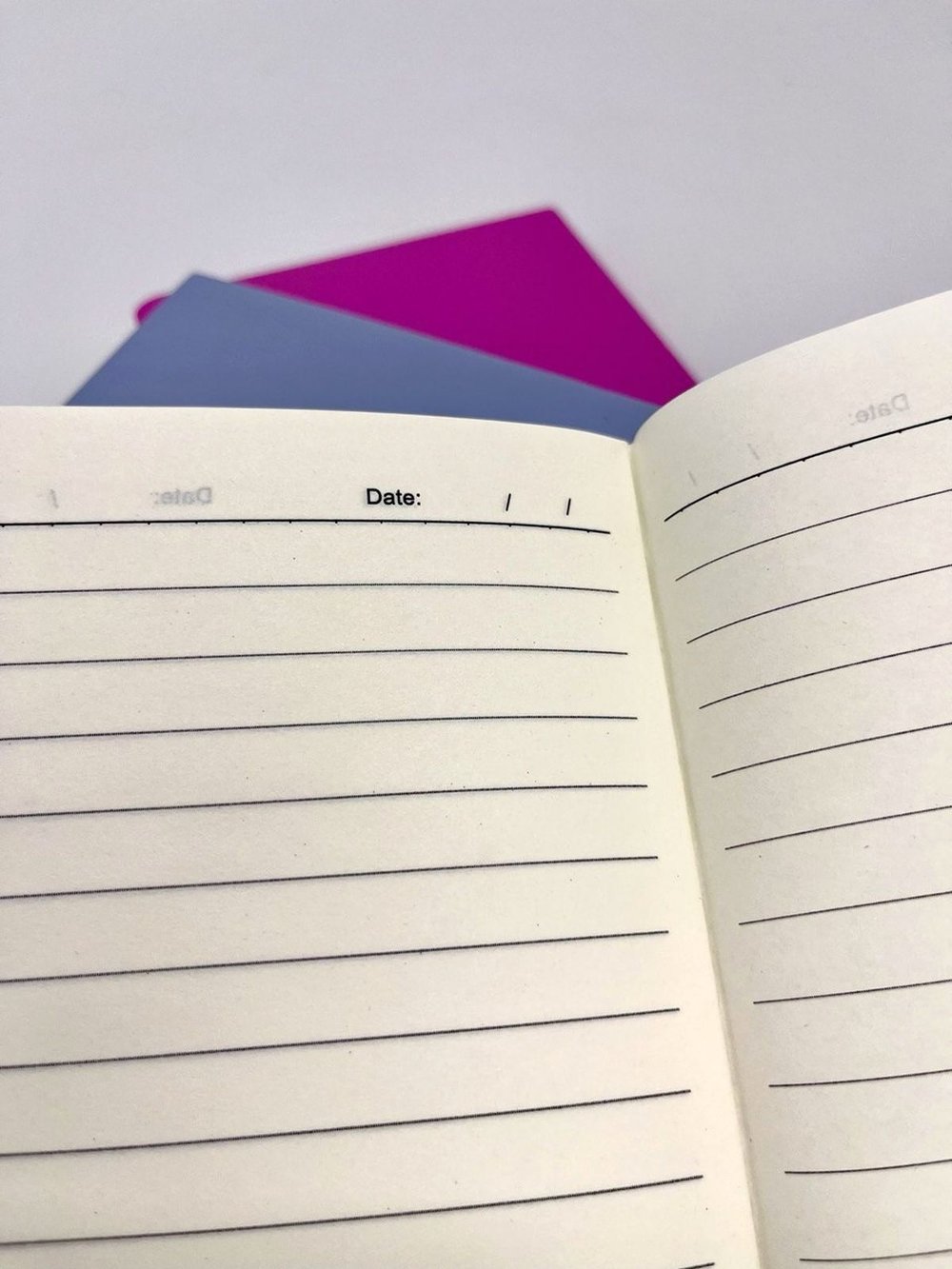 Набор 3 блокнота 88л (138*102мм) линейка розовый, перламутровый, голубой (5447-2)