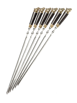 Набор шампуров "Лошадь" в колчане с мангалом