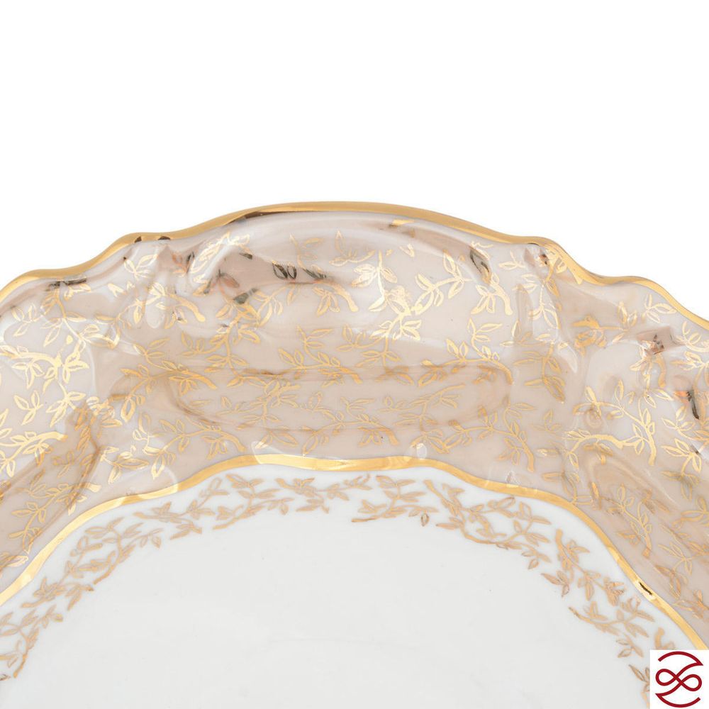 Конфетница Queen's Crown ARISTOKRAT Лист Бежевый см