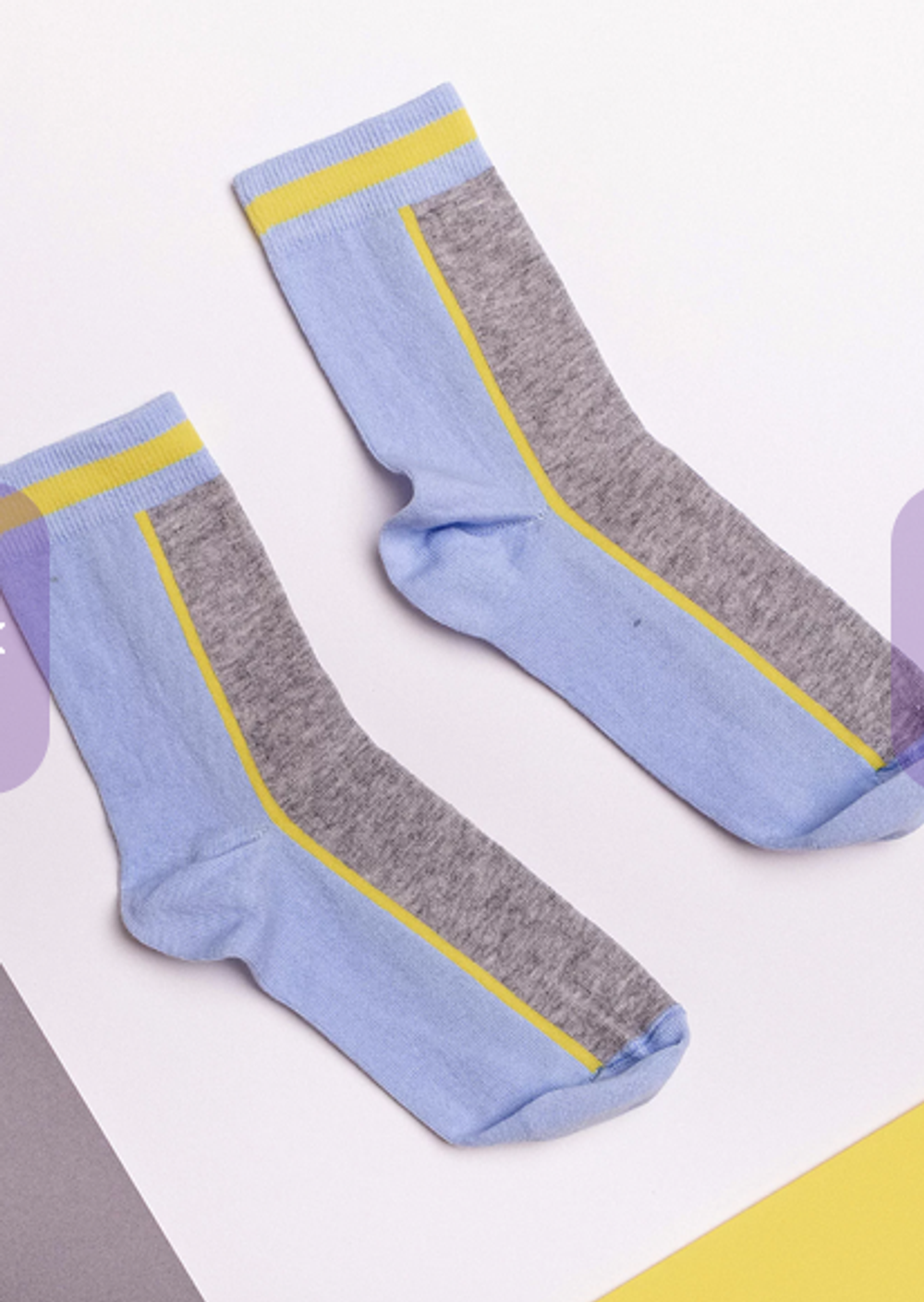 Носки подростковые серо-голубой р.20 T432 (Батик), 1 шт.