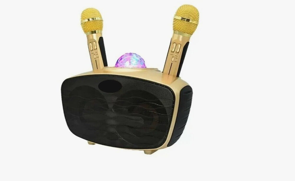 Беспроводная колонка Wireless SD315 караоке 2 микроф. (20W)