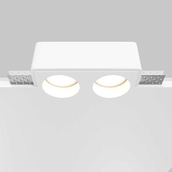 Встраиваемый светильник Maytoni Technical Gyps Modern DL123-GU10-02-W