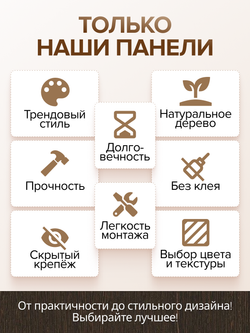 Декоративные панели для стен Венге