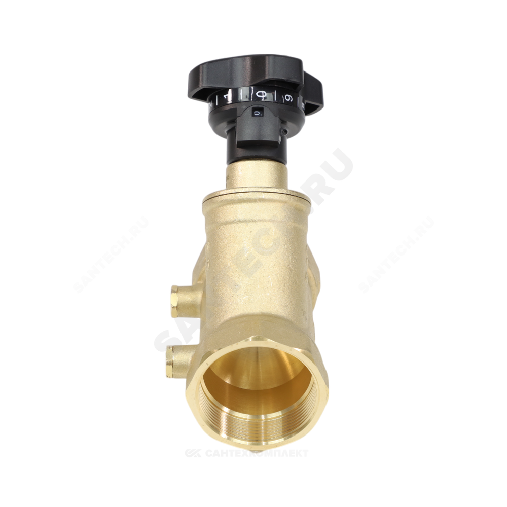 Клапан балансировочный ручной латунь 3180H Ду 15 G1/2" Ру16 Тмакс=120 оС ВР Kvs=2.94м3/ч без ниппелей Benarmo