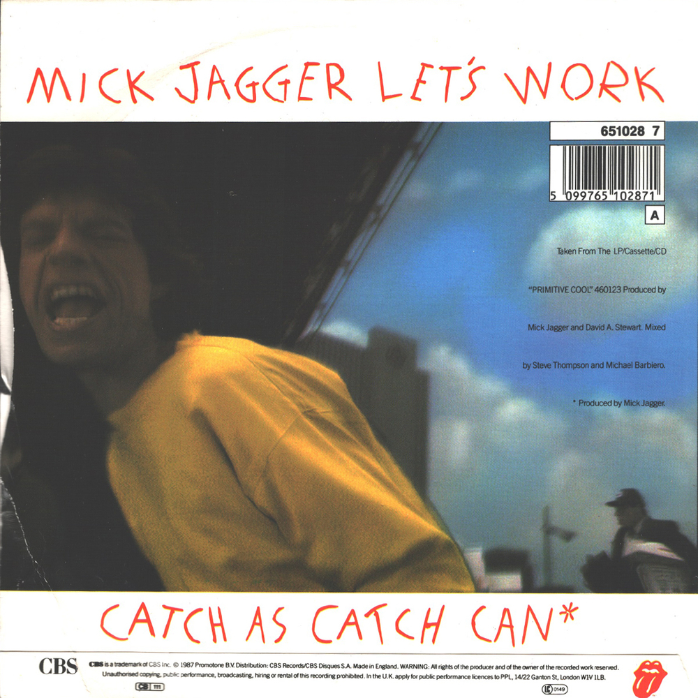 Mick Jagger / Let's Work (7" Vinyl Single)