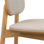 Стул полубарный с обивкой LATITUDE Saga, рогожка, бежевый