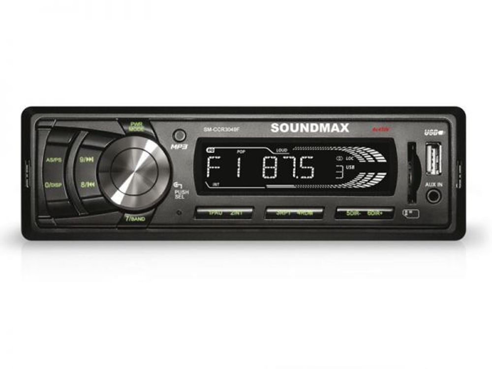 Автомагнитола Soundmax SM-CCR 3049F G чёрный MP3 USB