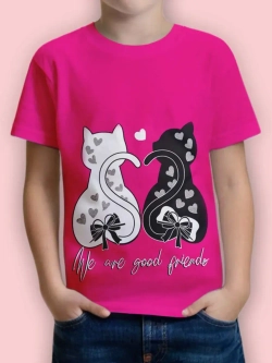 Футболка для садика и школы.девочка.1шт.