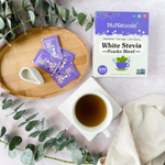 NuNaturals, NuStevia, белый порошок стевии, 100 пакетиков, 100 г (3,5 унции)