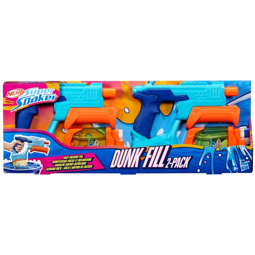 Hasbro Nerf Super Soaker - Водяные бластеры DUNK FILL 2-PAK G0995
