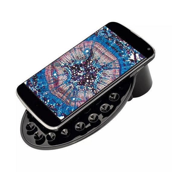 Микроскоп Bresser National Geographic 40x-1280x с держателем для смартфона (9039001) черный