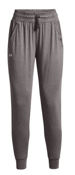 Женские теннисные брюки Under Armour Women's HeatGear Pants - charcoal light heather/white