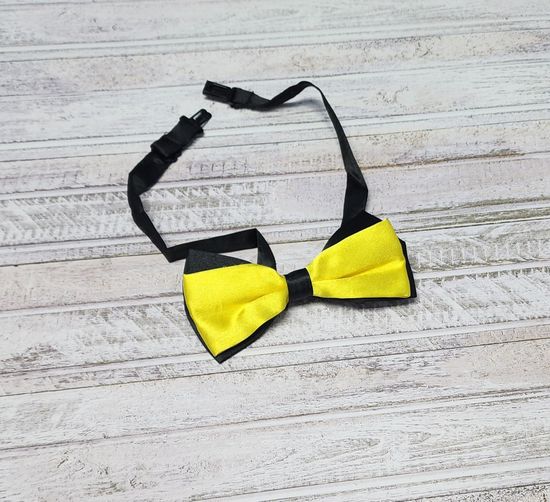 Галстук бабочка классика, лайм глянец