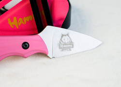 Туристический нож Hammy Niolox StoneWash G10 Pink Kydex