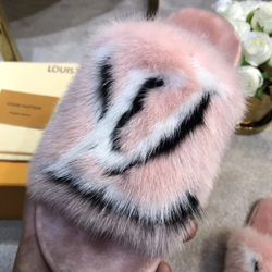 Louis Vuitton Fur Slide